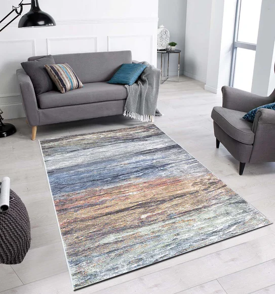 Aquarius Abstract Machine Made Carpet Multi