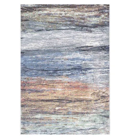 Aquarius Abstract Machine Made Carpet Multi