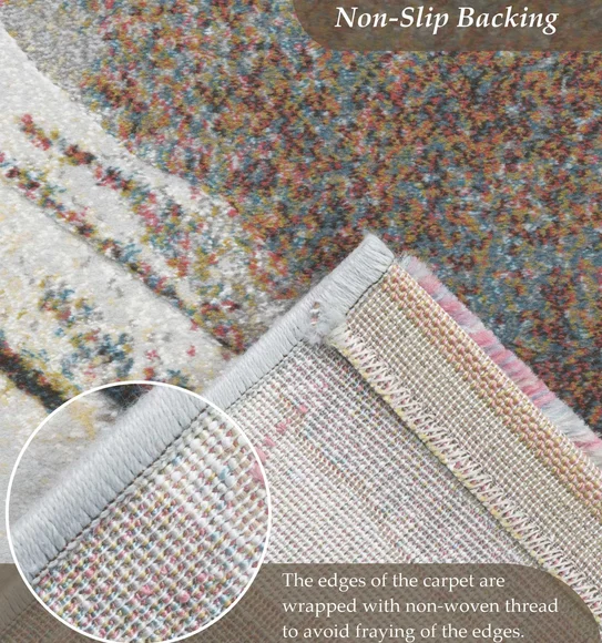 Aquarius Abstract Machine Made Carpet Multi