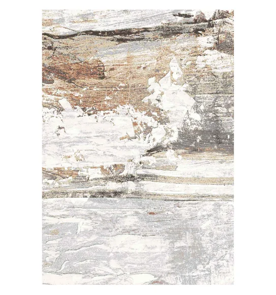 Aquarius Solid Machine Made Carpet Grey and Rust