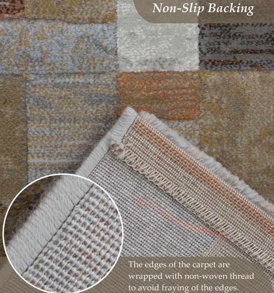 Aquarius Abstract Machine Made Carpet Cream and Grey