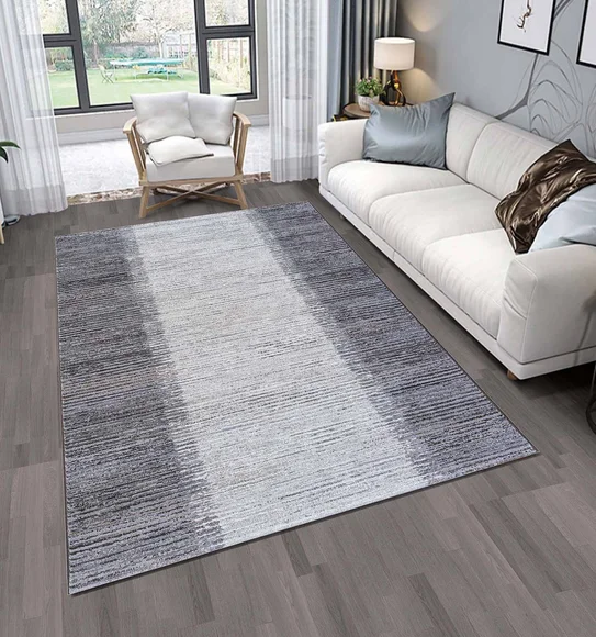 Aquarius Abstract Machine Made Carpet Grey