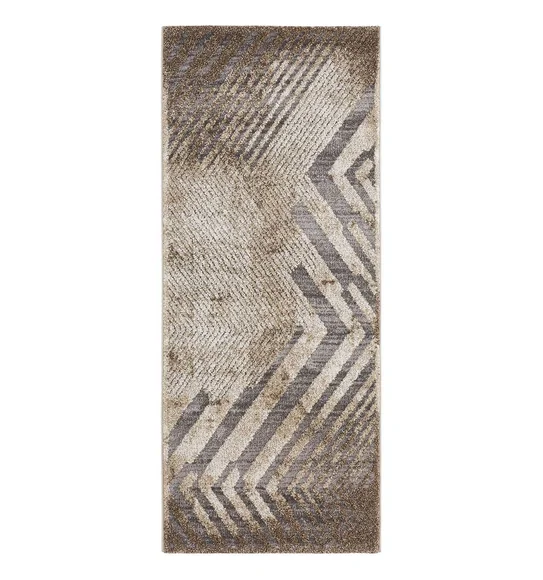 Ibiza Abstract Runner Grey and Beige