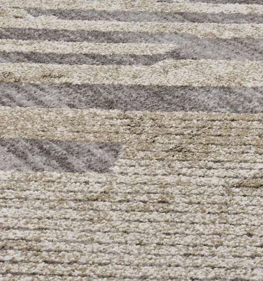 Ibiza Abstract Runner Grey and Beige