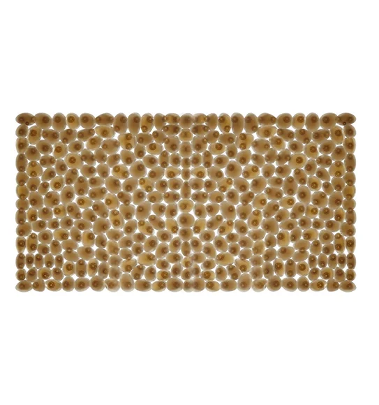 Cobble Anti skid PVC Shower Mat Beige