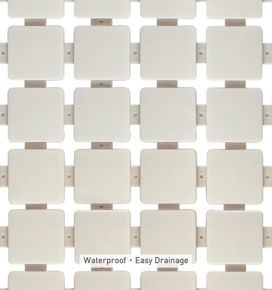 Mosaic PVC Anti slip Shower Mat Multi