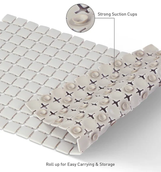 Mosaic PVC Anti slip Shower Mat Stone