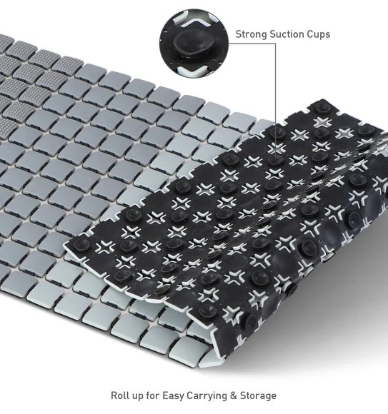 Mosaic PVC Anti slip Shower Mat Multi
