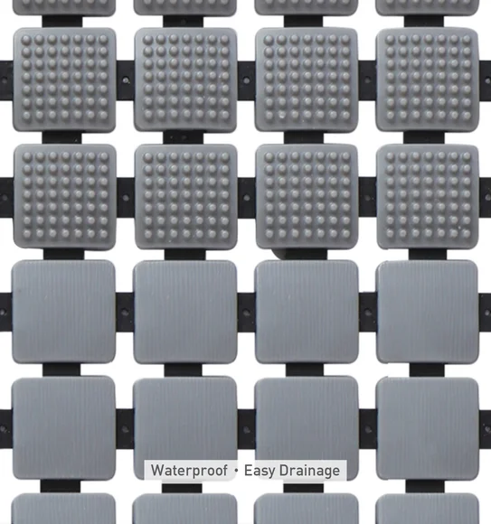 Mosaic PVC Anti slip Shower Mat Multi