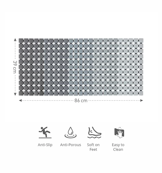 Mosaic PVC Anti slip Shower Mat Multi