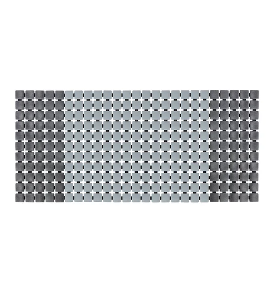 Mosaic PVC Anti slip Shower Mat Grey Black