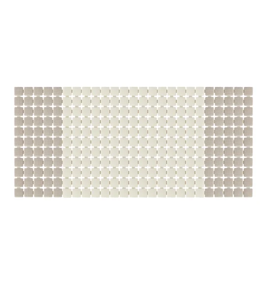 Mosaic PVC Anti slip Shower Mat Brown Beige
