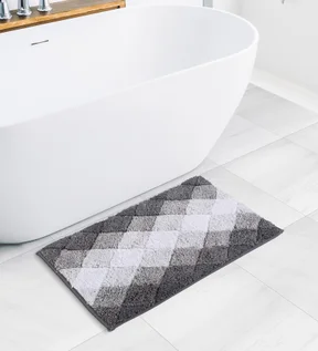 Ruby Quick Dry Anti skid Bath Mat L.Grey