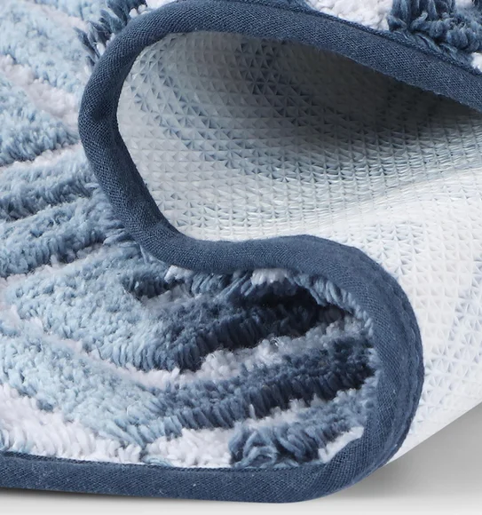 Ruby Quick Dry Anti skid Bath Mat Blue