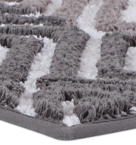 Ruby Quick Dry Anti skid Bath Mat Grey