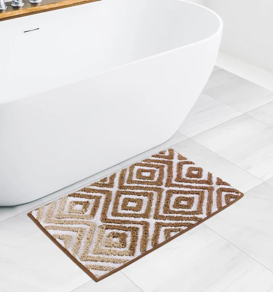 Ruby Quick Dry Anti skid Bath Mat Golden