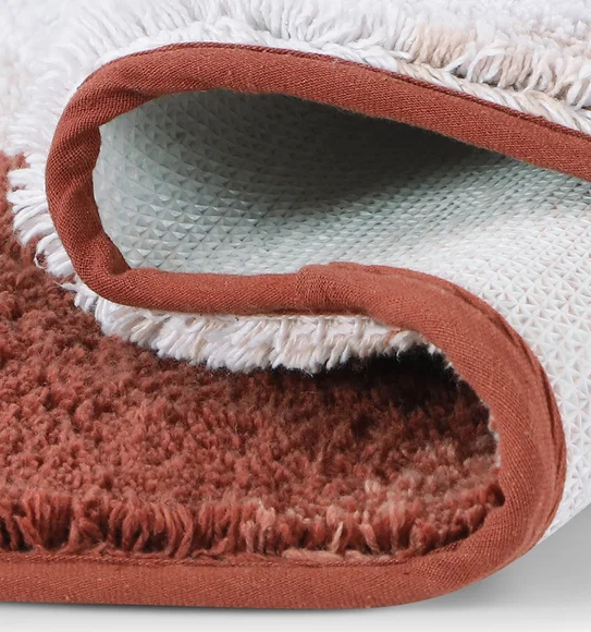 Ruby Quick Dry Anti skid Bath Mat Red