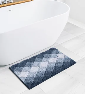 Ruby Quick Dry Anti skid Bath Mat L.Blue