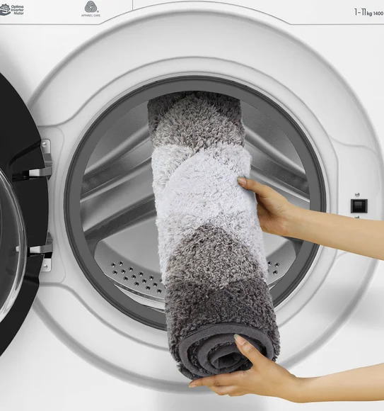 Ruby Quick Dry Anti skid Bath Mat L.Grey