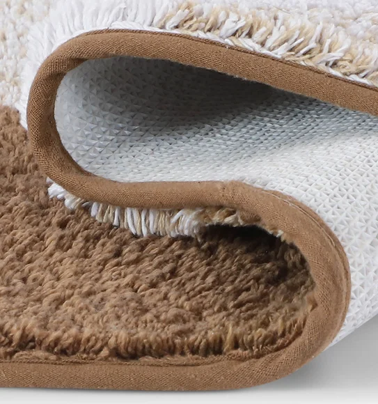 Ruby Quick Dry Anti skid Bath Mat Beige