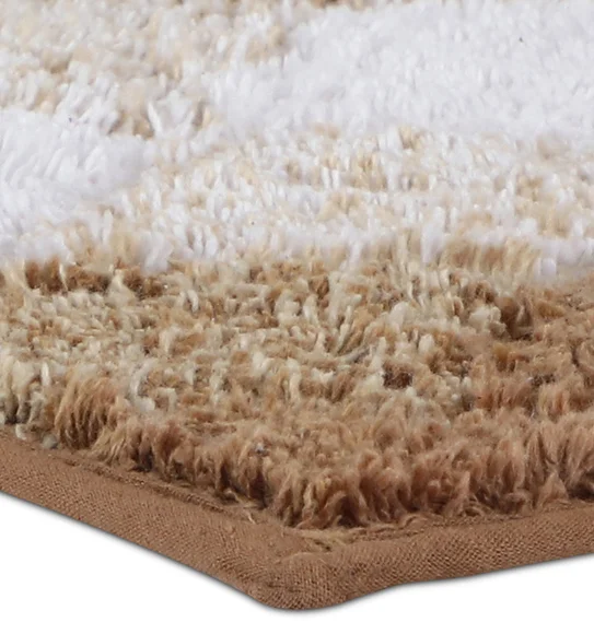 Ruby Quick Dry Anti skid Bath Mat Beige
