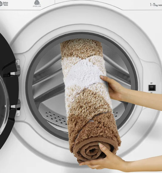 Ruby Quick Dry Anti skid Bath Mat Beige