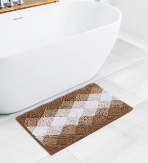 Ruby Quick Dry Anti skid Bath Mat Beige