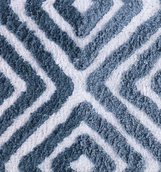 Ruby Quick Dry Anti skid Bath Mat Blue