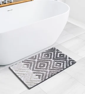 Ruby Quick Dry Anti skid Bath Mat Grey
