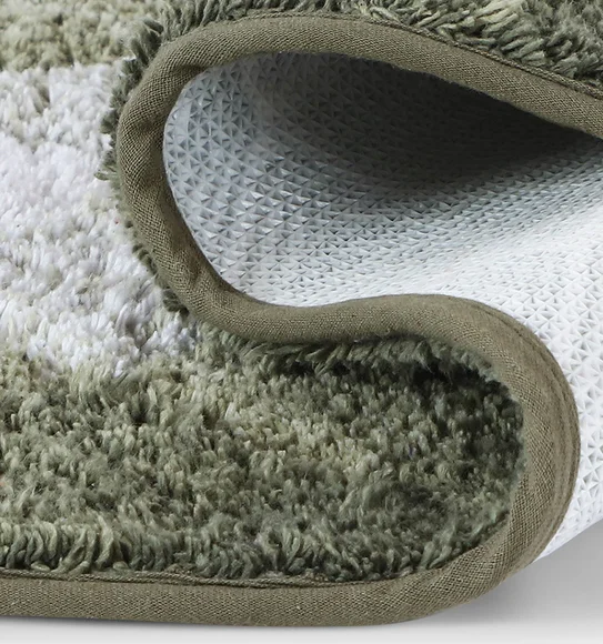 Ruby Quick Dry Anti skid Bath Mat Olive