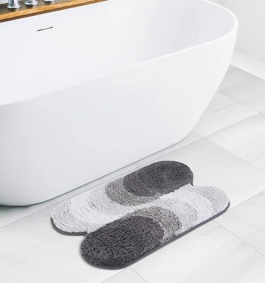 Ruby Quick Dry Anti skid Bath Mat Slate
