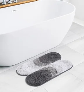 Ruby Quick Dry Anti skid Bath Mat Slate