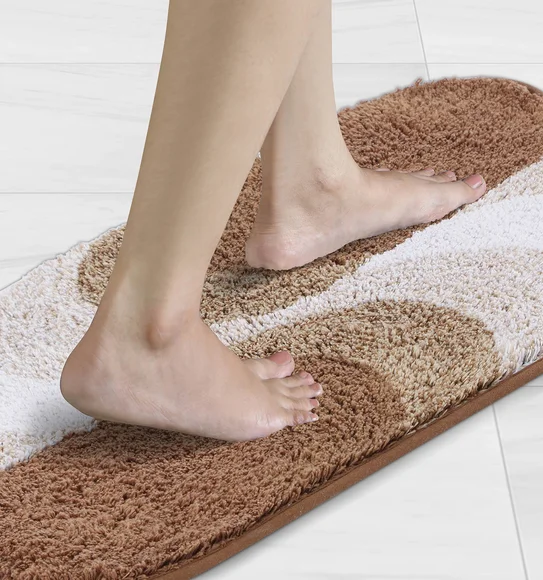 Ruby Quick Dry Anti skid Bath Mat Gold