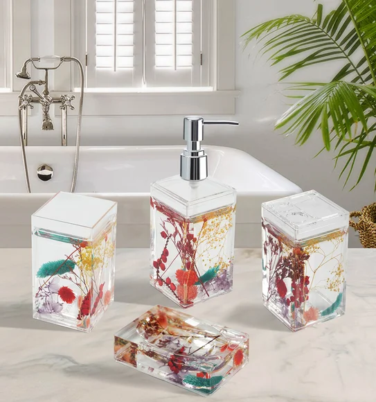 Agua Acrylic Acrylic Bath Set Multi