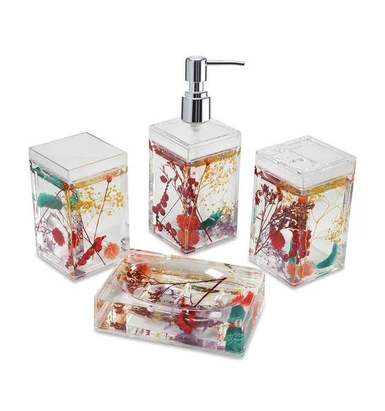 Agua Acrylic Acrylic Bath Set Multi