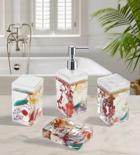 Agua Acrylic Acrylic Bath Set Multi