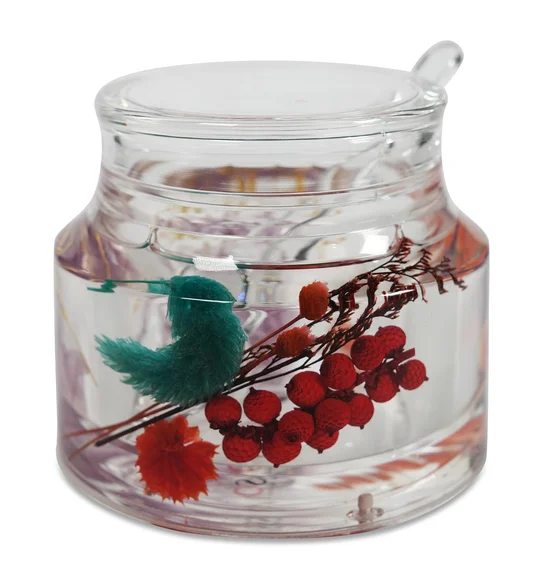 Agua Acrylic Acrylic Sugar Jar with Tray Multi