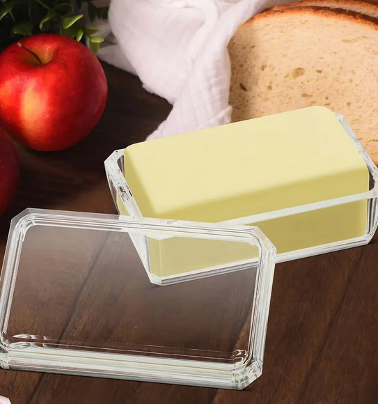 Agua Acrylic Acrylic Butter Dish Transparent