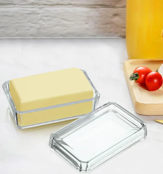 Agua Acrylic Acrylic Butter Dish Transparent