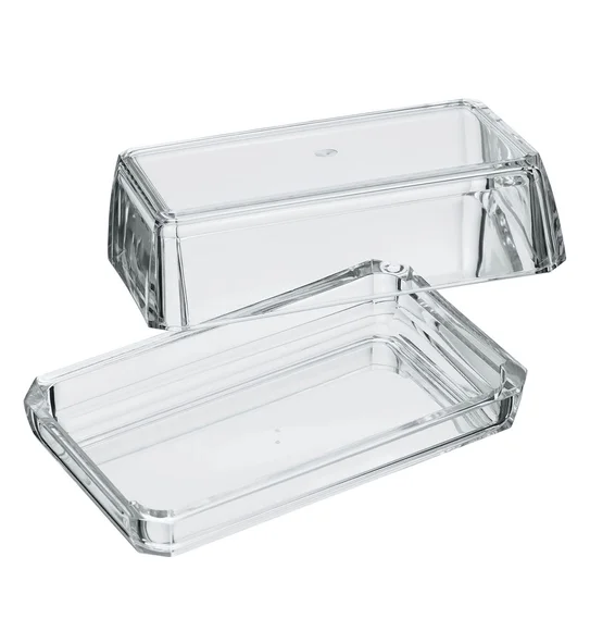 Agua Acrylic Acrylic Butter Dish Transparent
