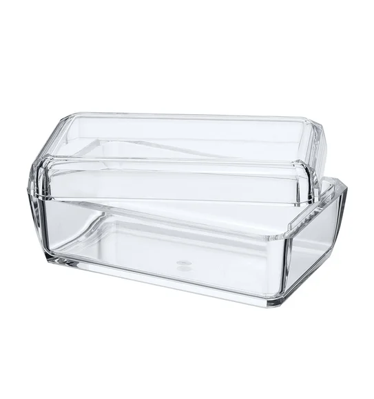 Agua Acrylic Acrylic Butter Dish Transparent