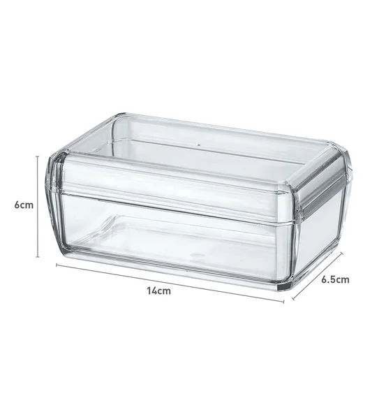 Agua Acrylic Acrylic Butter Dish Transparent