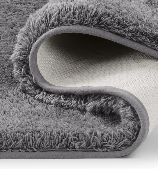 Foxton I Super Soft Anti Skid Bath Mat Charcoal