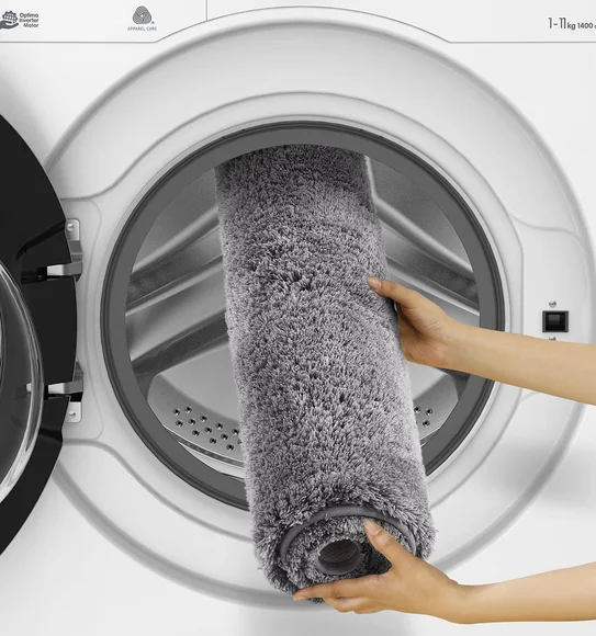 Foxton I Super Soft Anti Skid Bath Mat Charcoal