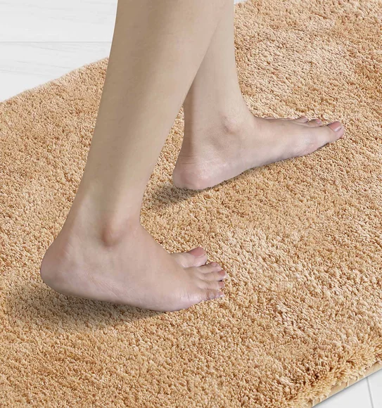 Foxton I Super Soft Anti Skid Bath Mat Beige