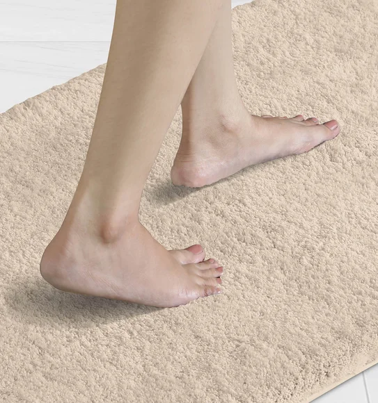 Foxton I Super Soft Anti Skid Bath Mat L.Beige