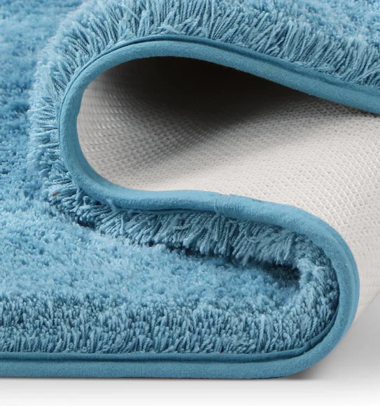 Foxton I Super Soft Anti Skid Bath Mat Aqua