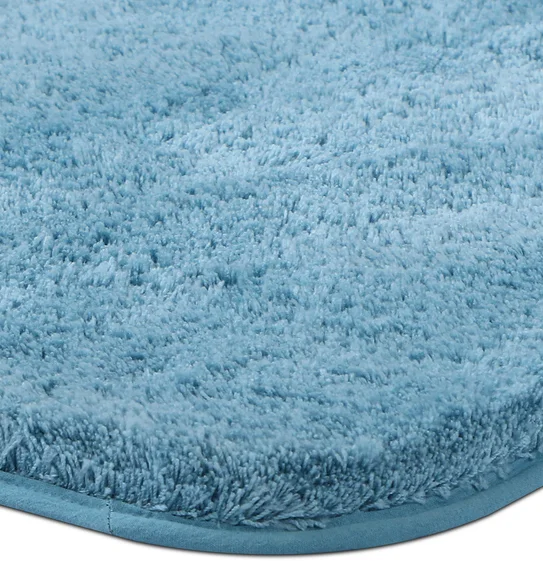 Foxton I Super Soft Anti Skid Bath Mat Aqua