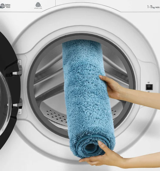 Foxton I Super Soft Anti Skid Bath Mat Aqua