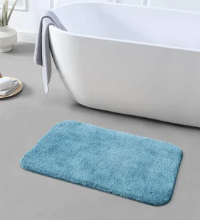 Foxton I Super Soft Anti Skid Bath Mat Aqua